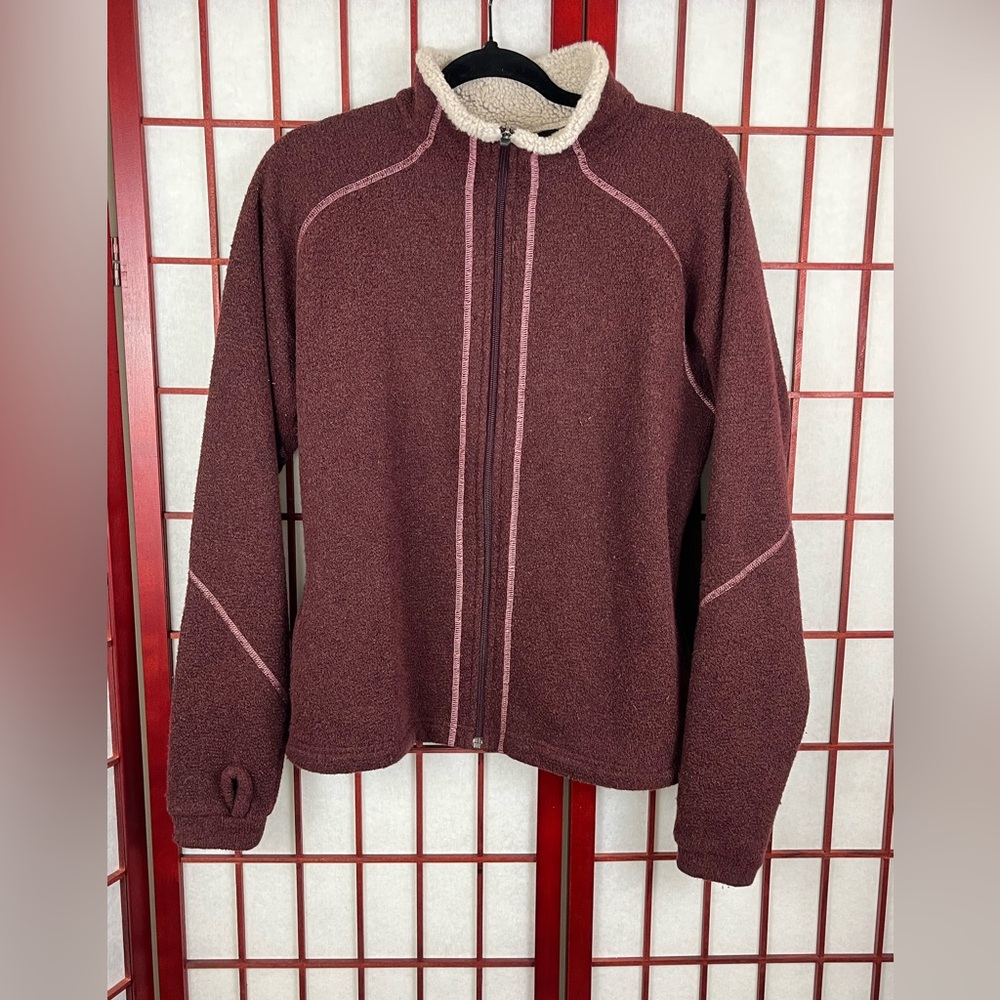 Kuhl Alfpaca Fleece Jacket Women's Medium Thumb Holes Full Zipp